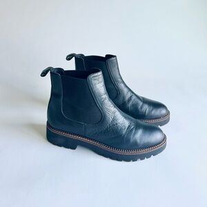 Caslon Black Leather Chelsea Boots size 9